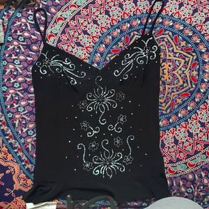 Black Sequined Camisole
